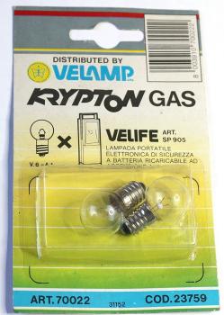 Krypton GAS  Birne / 6 Volt / 1 A / VE mit 2 Stk